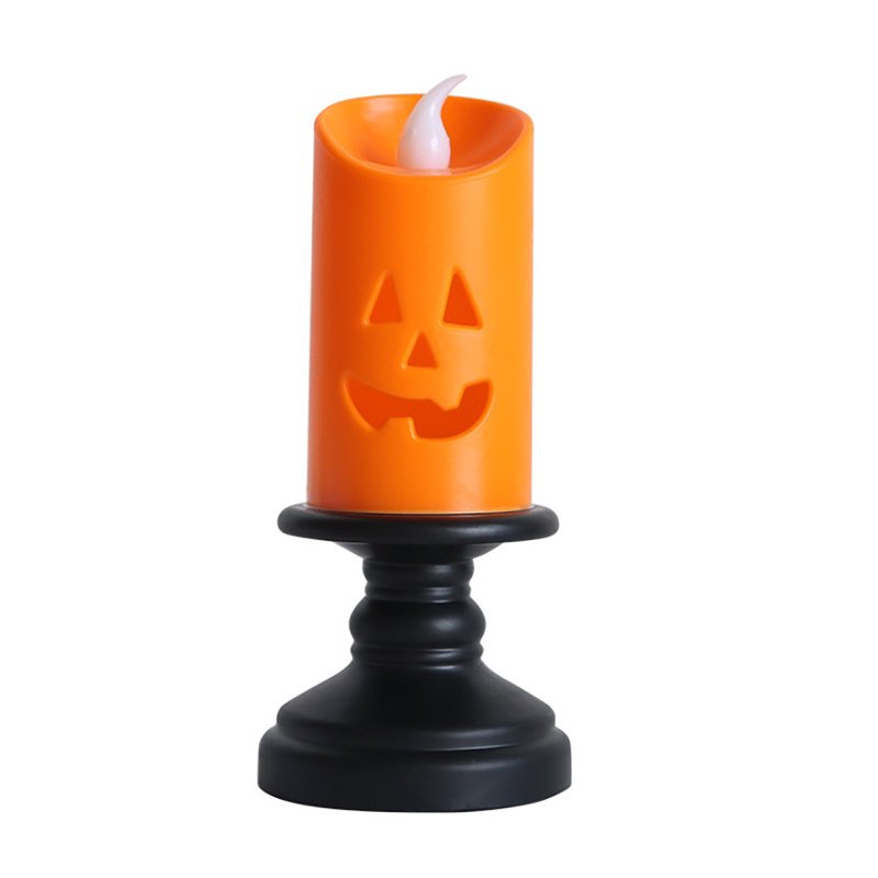 Halloween LED Candle Light Pumpkin Lantern Outdoor Decor - Spooky Home Lighting