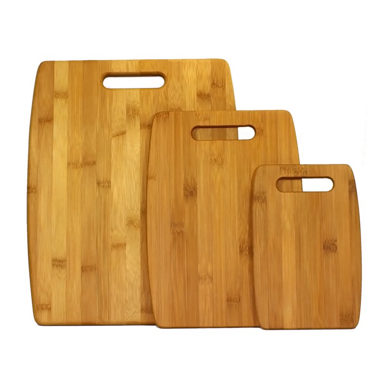 Eco-Friendly Bamboo Cutting Board Set - 3 Sizes