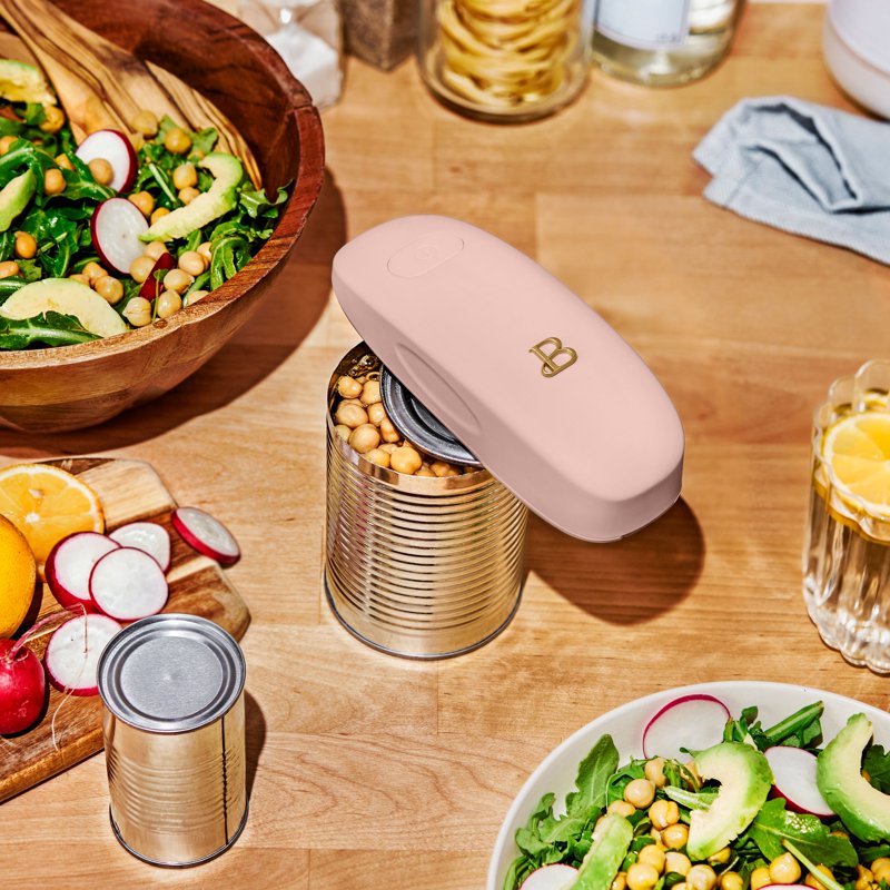 Hands-Free Electric Can Opener - Battery Powered, Rose