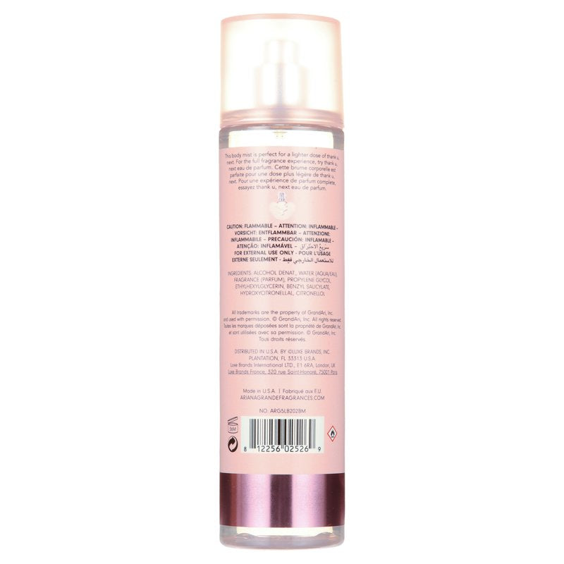 Thank U Next Floral Gourmand Body Mist for Women - 8 oz