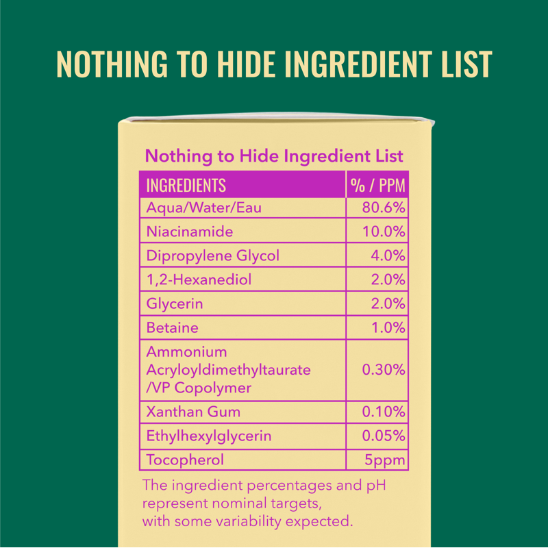 10% Niacinamide Serum for Face - Pore Refining & Brightening Skincare