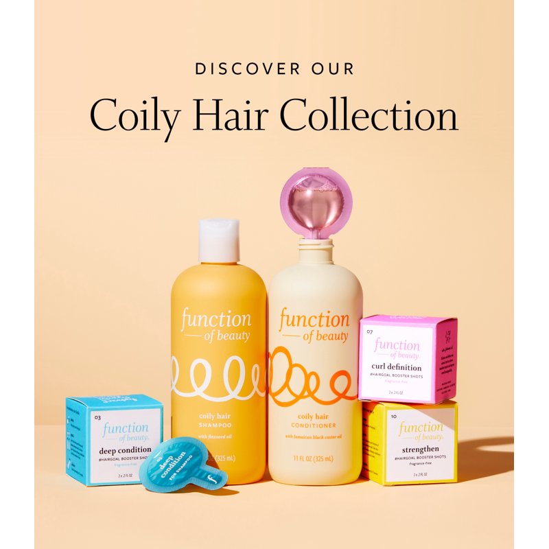 Coily Hair Shampoo & Conditioner Set with Curl Boosters - 11 fl oz