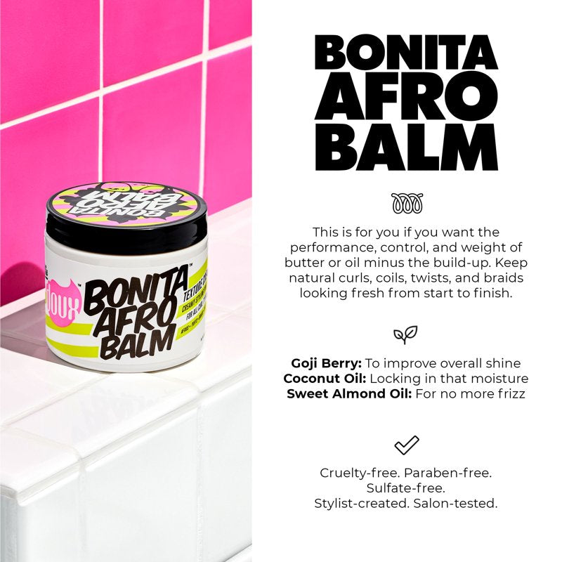 Bonita Afro Texture Balm for Curly and Coily Hair, Moisturizing 16 oz