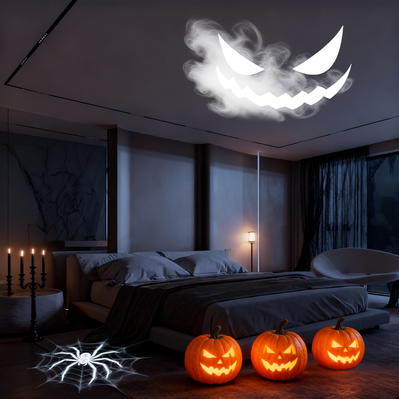 USB Powered Halloween Projector Lights 6-Pack with Multiple Patterns for Home & Party Decor