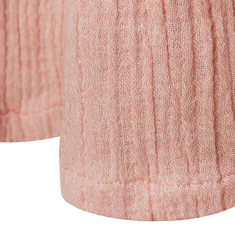 Pink Scallop Gauze Shower Curtain - 100% Cotton, 72x72 Inches - Beautiful by Drew Barrymore
