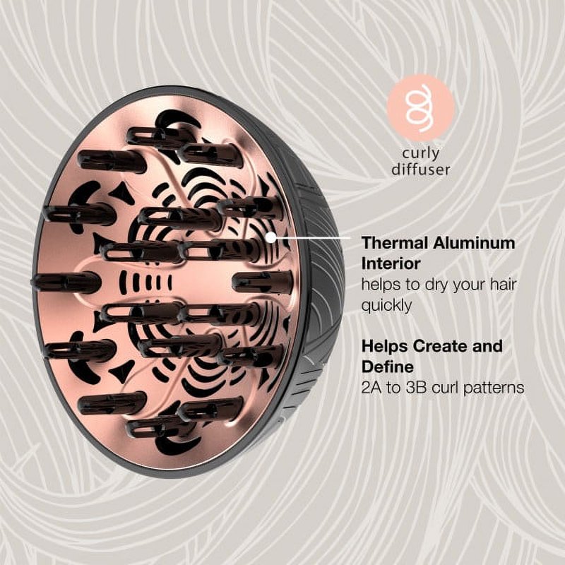 Curly Hair Diffuser for Enhanced Curls - Custom Designed for The Curl Collective Dryer