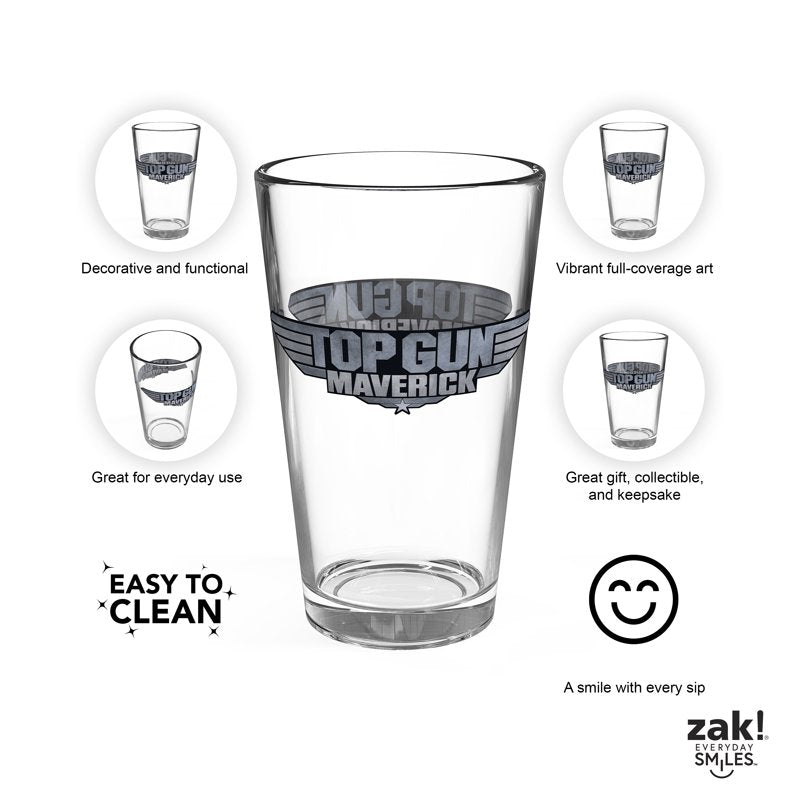 Collectible 16oz Pint Glasses - 2 Pack with Vibrant Artwork