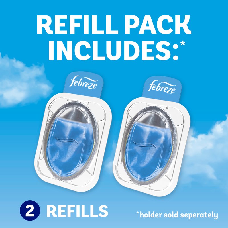 Trash Can Air Freshener - Linen & Sky Scent, 2 Refills