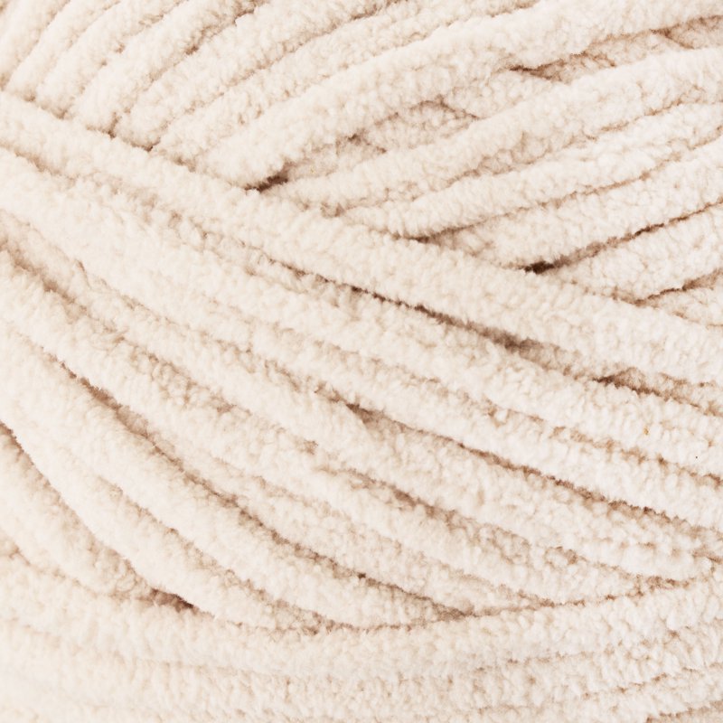 Crochet & Knitting Yarn - Bulky Chenille Yarn, Stone, 220 yd, 100% Polyester - Single Variation