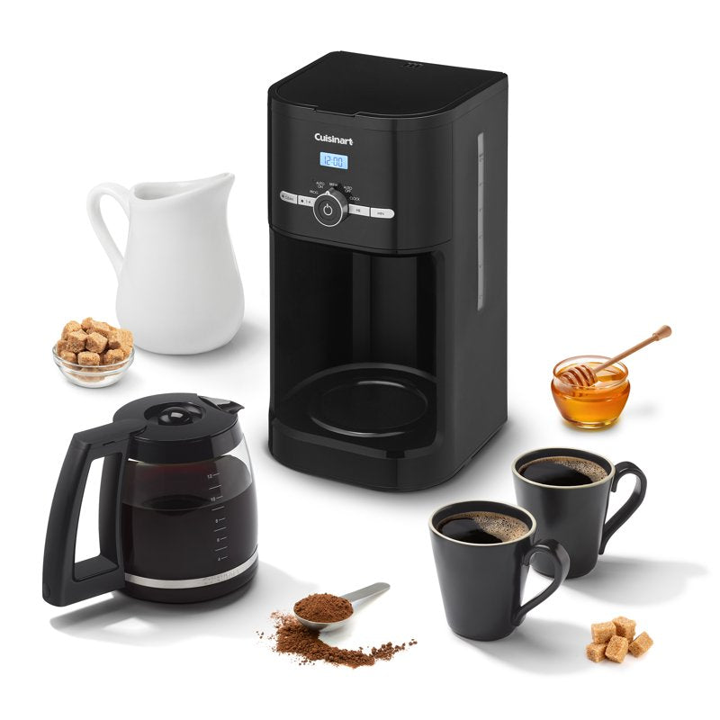 12-Cup Programmable Coffee Maker with Permanent Filter - Black