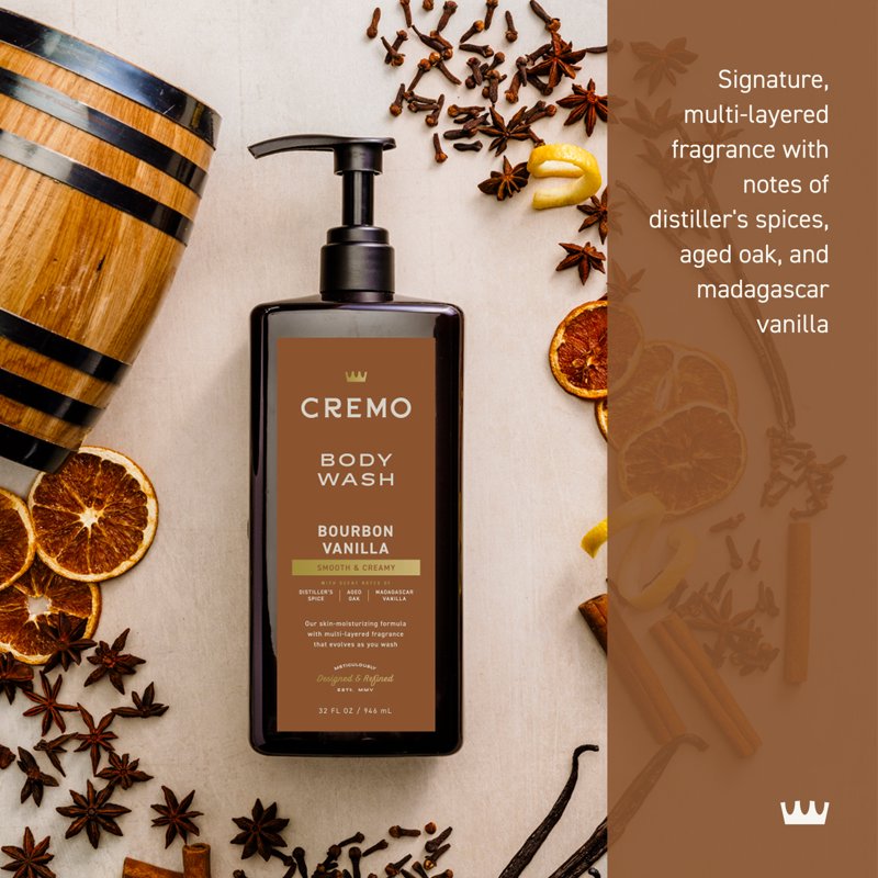 Men's Body Wash with Bourbon Vanilla Scent - 32 fl oz
