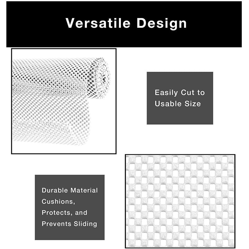 Shelf Liner Non-Adhesive Premium Grip - 18 Inch x 8 Feet - Teal Blue