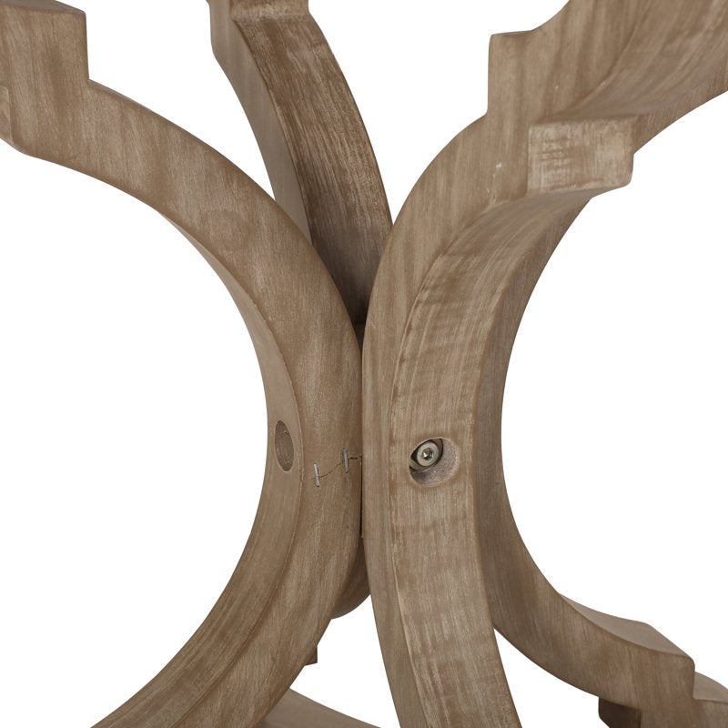 Accent Table with Hourglass Design - French Country Style