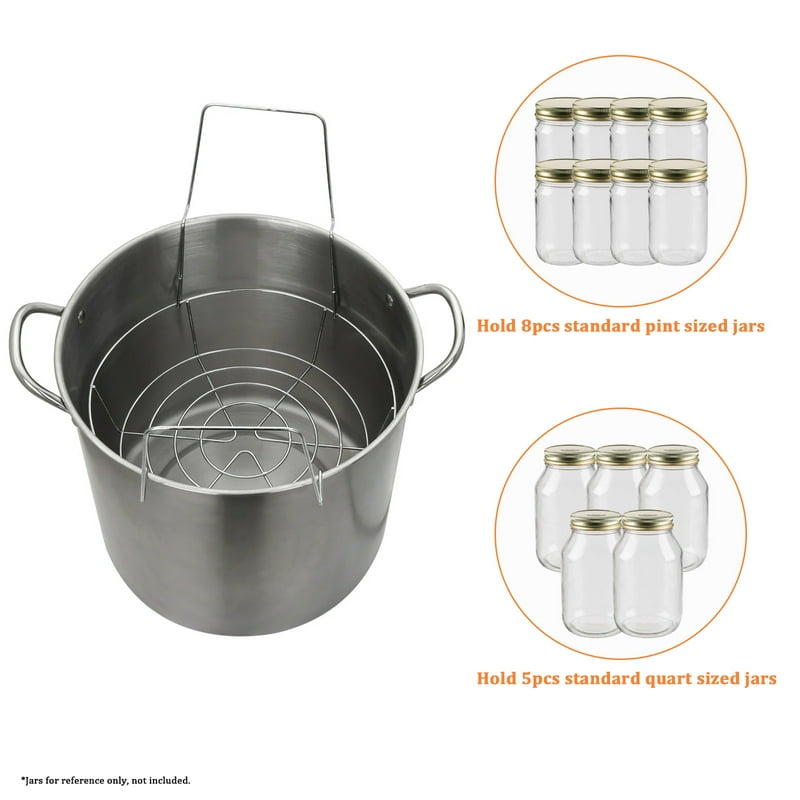 21.5 Quart Stainless Steel Water Bath Canner with Rack