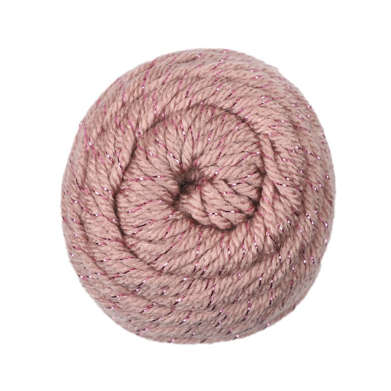 Sparkle Acrylic Yarn - Medium Weight, 5 Oz, Rose Fume, Knitting & Crochet