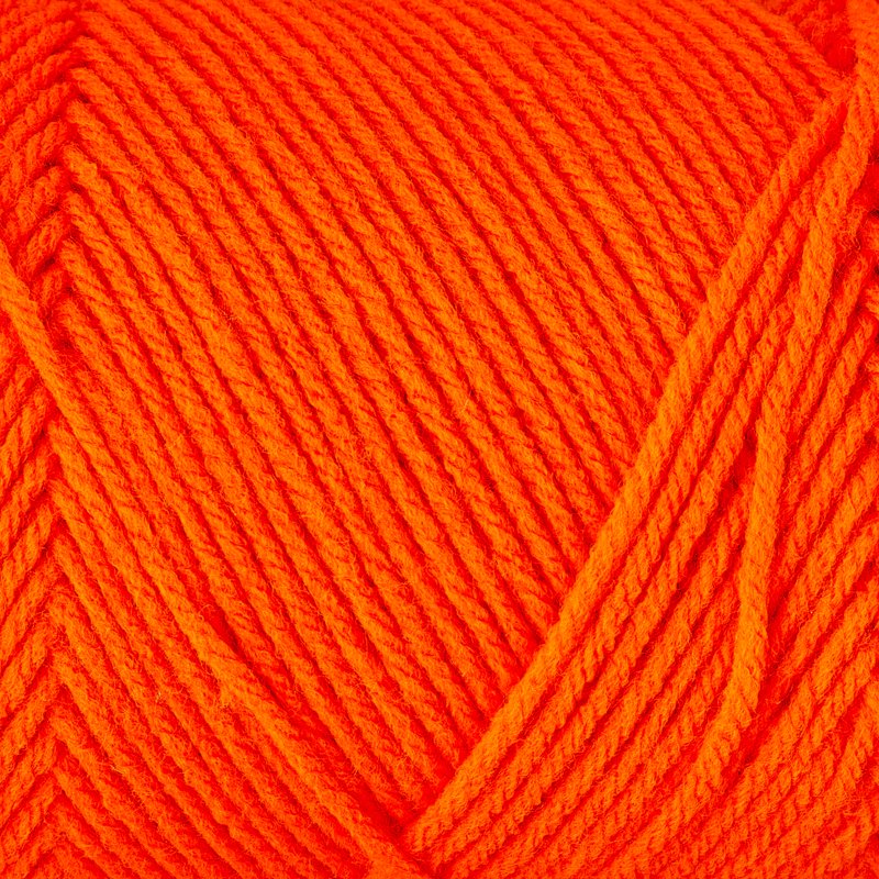 Medium Acrylic Yarn 7oz - Hop Orange - Soft, Durable Craft Yarn for Knitting & Crochet