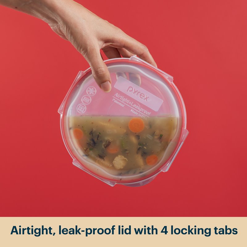 10-Piece Glass Food Storage Set - 3 Pack with Airtight Lids