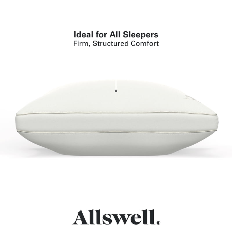 Allswell Down Alternative Firm King Bed Pillows 8 Pack - Supportive Support