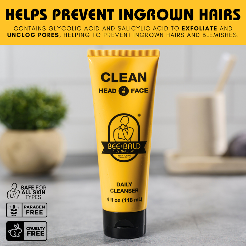 Daily Head & Face Cleanser for Bald Care - 4 fl oz