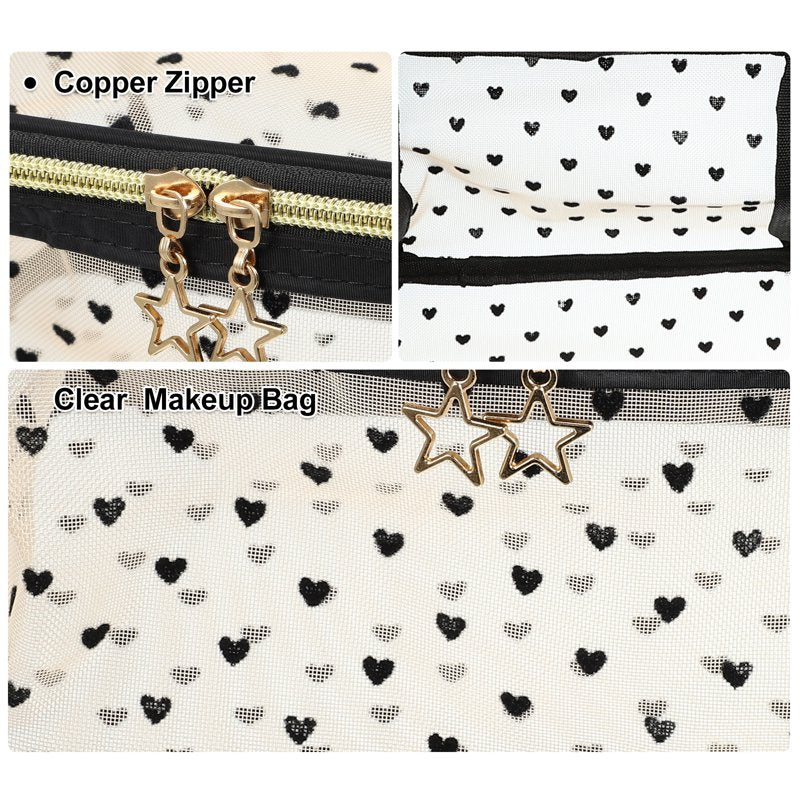 Portable Makeup Bag - Large Capacity Travel Cosmetic Organizer - Beige
