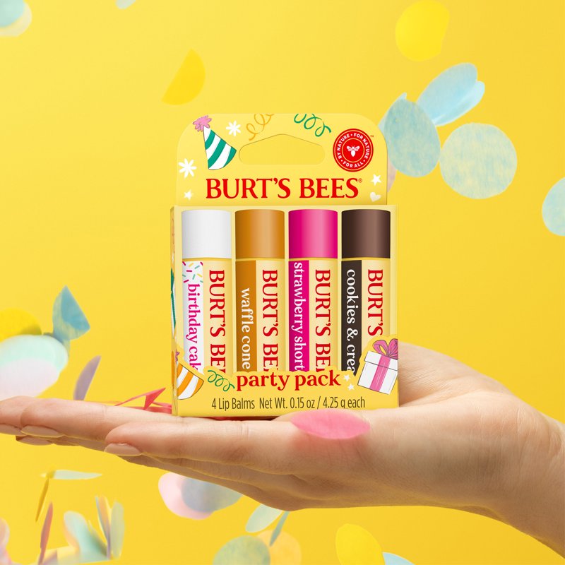 Natural Flavored Lip Balm Gift Set - Moisturizing Lip Care for Dry Lips