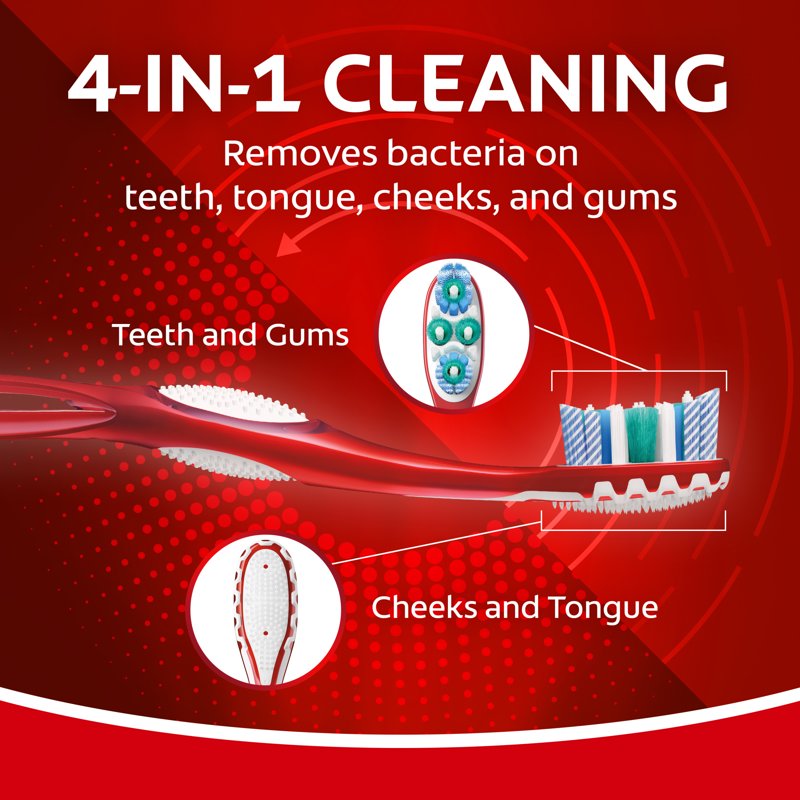 Advanced Whitening Toothbrush Pack - Medium Bristle, 4 Pack