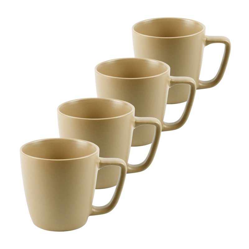 14 oz Matte Brown Ceramic Mug - Solid Stoneware
