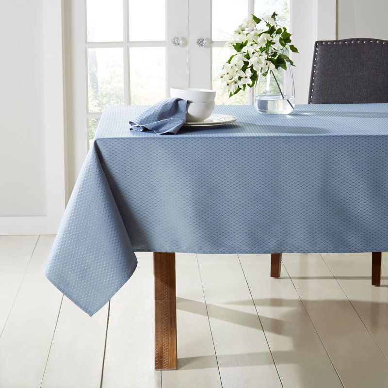 McKenna Tablecloth - Blue, 60" x 160" Microfiber Polyester