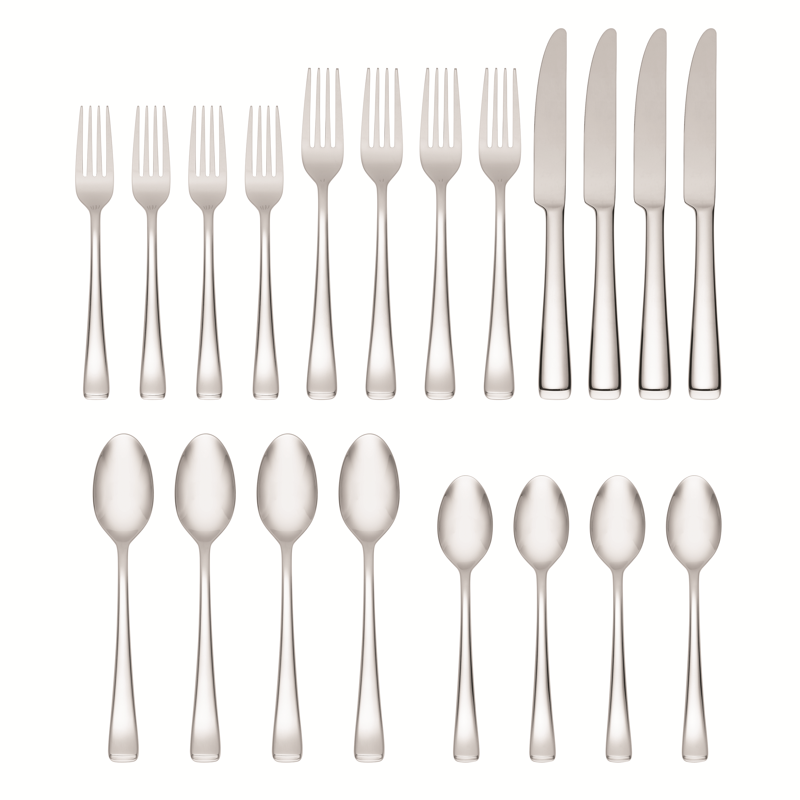 20-Piece Stainless Steel Flatware Set - Service for 4