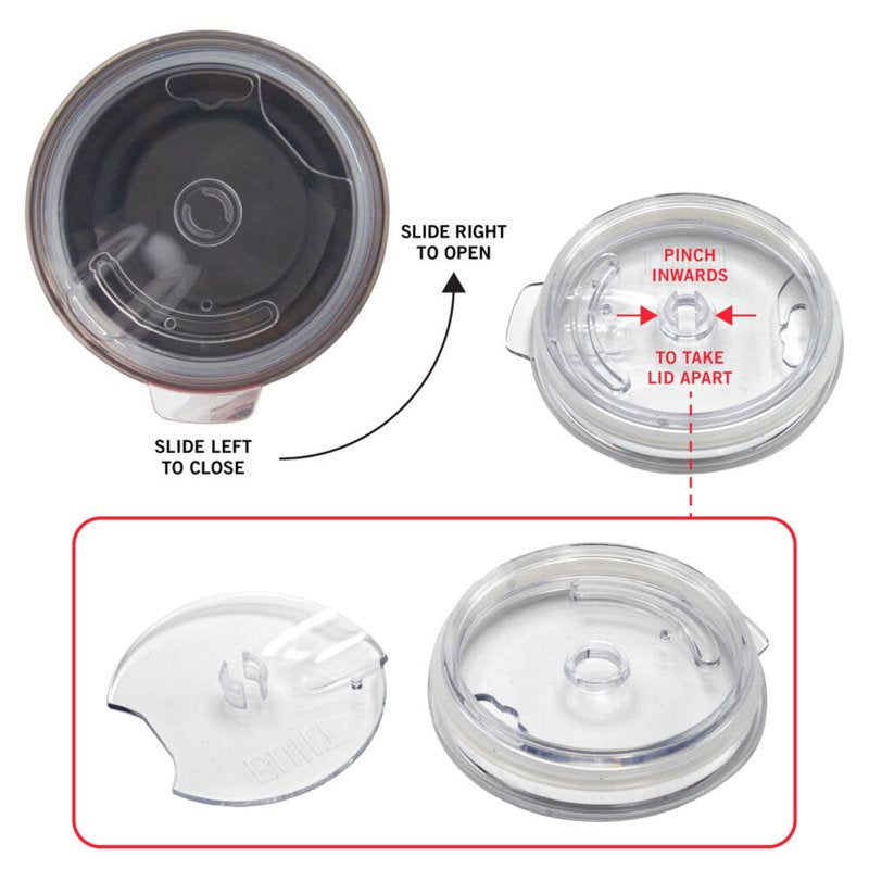 20 oz Double-Wall Stainless Steel Tumbler - Water Ink