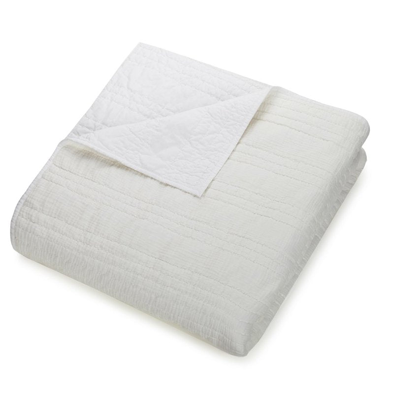 1977 Dry Goods White Atmosphere Cotton King Quilt - Modern Comfort