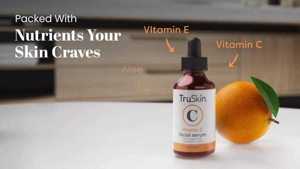Vitamin C Facial Serum with Squalane & Hyaluronic Acid for Anti-Aging