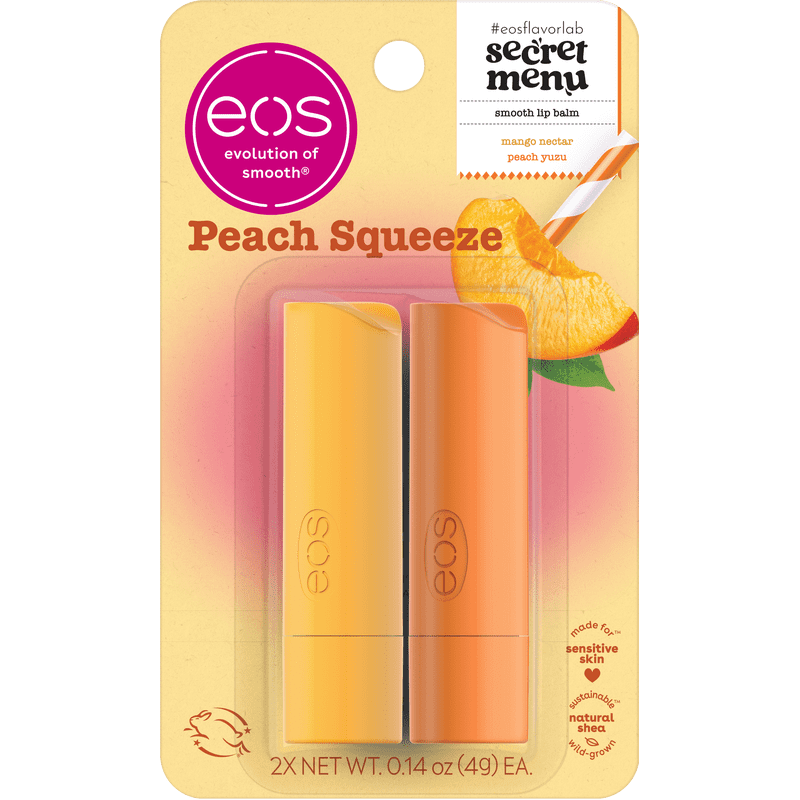 Hydrating Lip Balm Stick Set - Drink-Inspired Fruity Flavors - 2 Pack