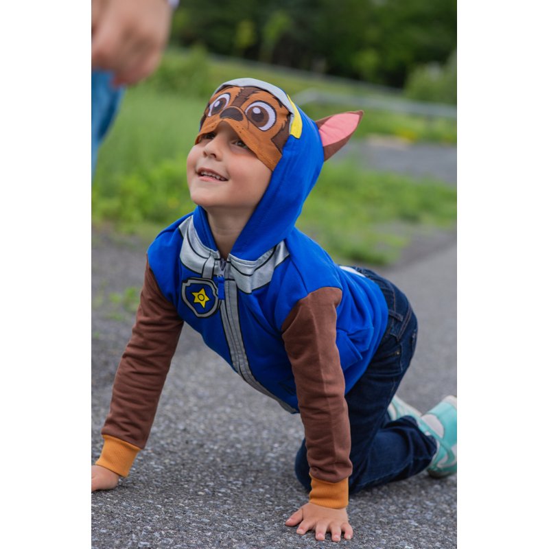 Paw Patrol Chase Fleece Zip-Up Hoodie for Toddler & Little Boys - Cosplay
