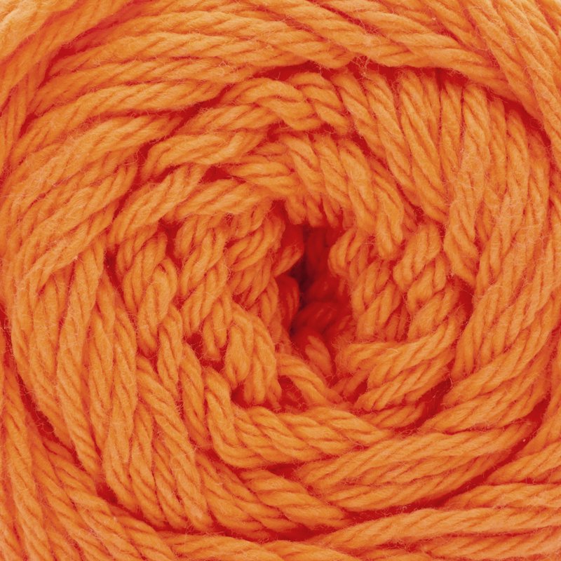 Bright Orange Cotton Yarn 3-Pack - Peaches & Creme Solid Medium Weight
