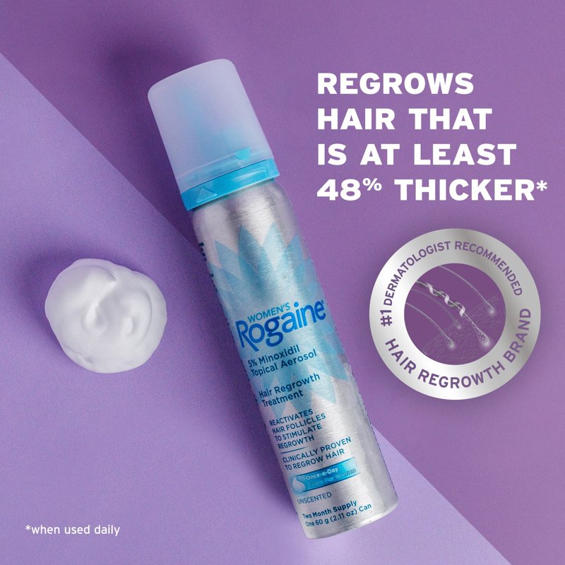 Women's Minoxidil Foam 5% Hair Regrowth Treatment - 2-Month Supply
