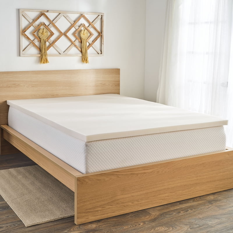 Twin Mattress Topper with 3-Inch Plush Memory Foam & Isotonic+ Cooling Cover