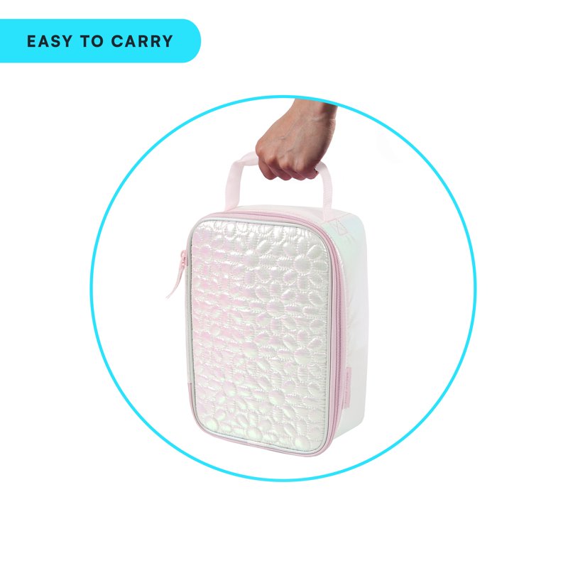 Insulated Lunch Box with Ice Walls - Daisies Design