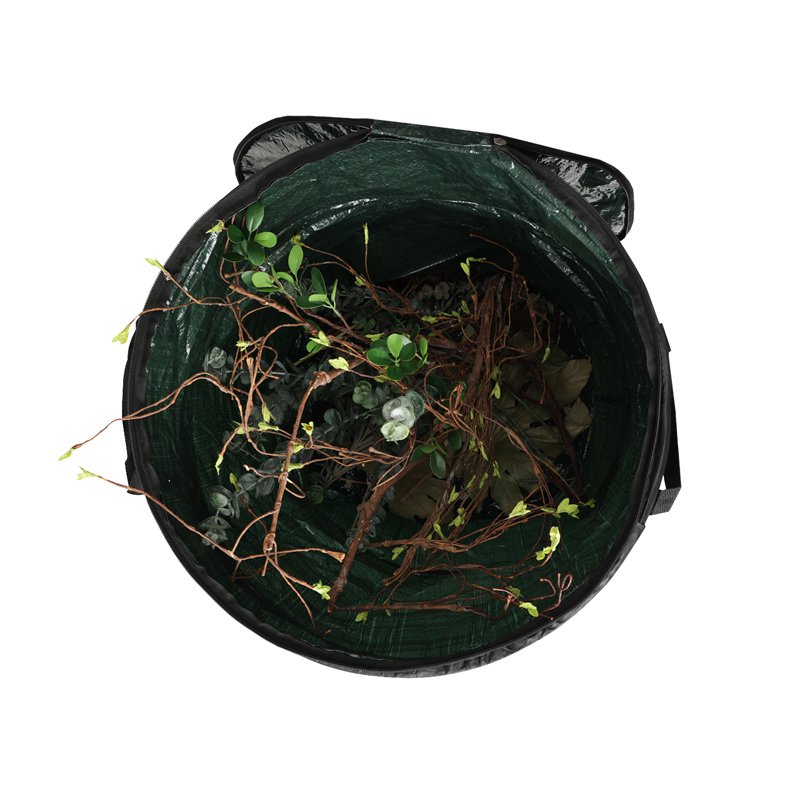 29.5-Gallon Pop Up Outdoor Trash Can - Collapsible Waste Container