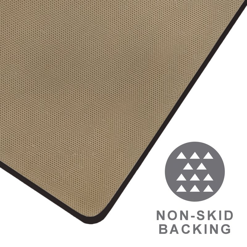 Cotton Memory Foam Bath Rug - Black, 20 x 34 Inches - Rich Black