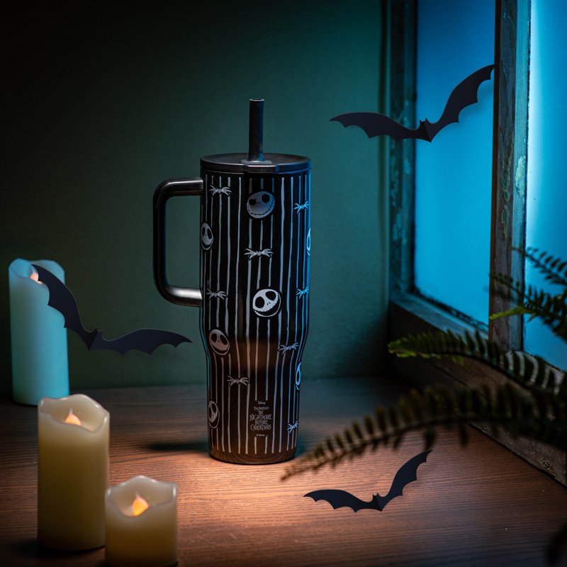 30oz Nightmare Before Christmas Stainless Steel Tumbler with Straw