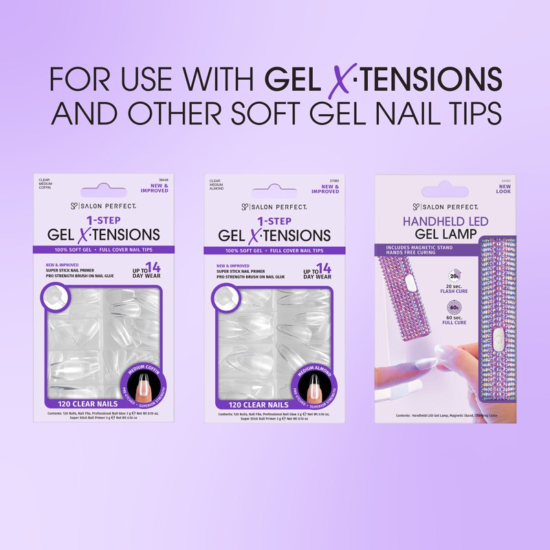 UV/LED Gel Adhesive Glue for Soft Gel Nail Tips - 0.28 oz