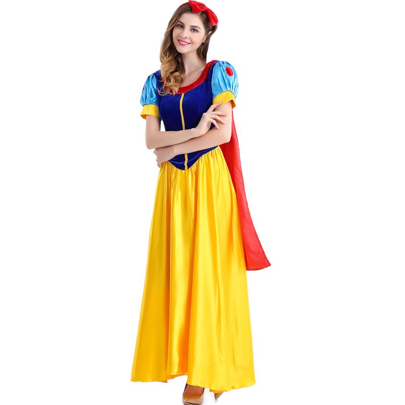 Snow Princess Dress for Women Halloween Fairy Tale Costume XXL - B Variation