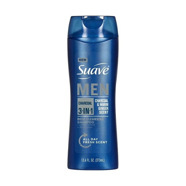 Charcoal 3-in-1 Shampoo, Conditioner & Body Wash for Men - 12.6 oz