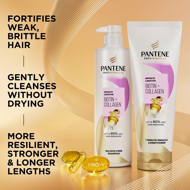 Sulfate-Free Biotin & Collagen Shampoo for All Hair Types - 13.5 fl oz