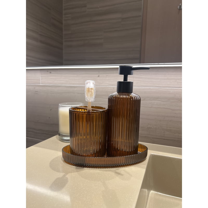 Mainstays Brown Lotion Pump - 14 oz Bathroom Dispenser