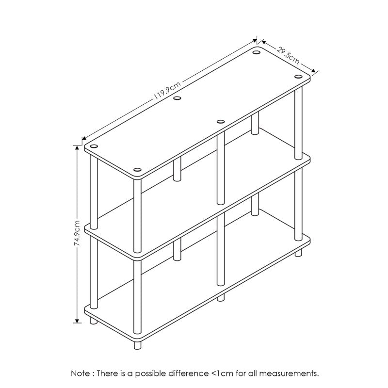 3-Tier Wood Storage Display Rack - Turn-N-Tube Series