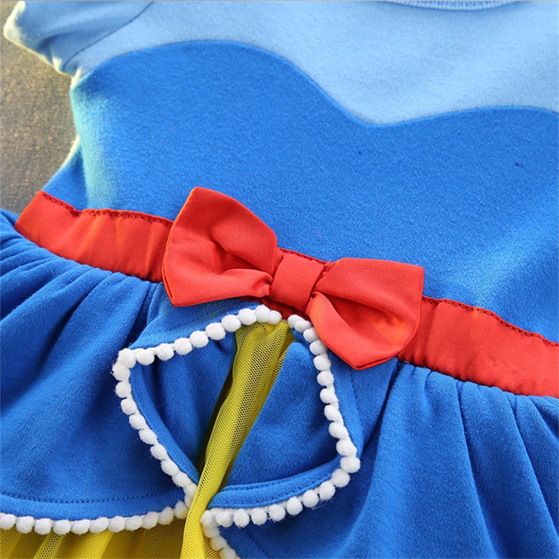 Blue Princess Baby Girl Dress Up Romper Tutu Dress with Headband 9-12 Months