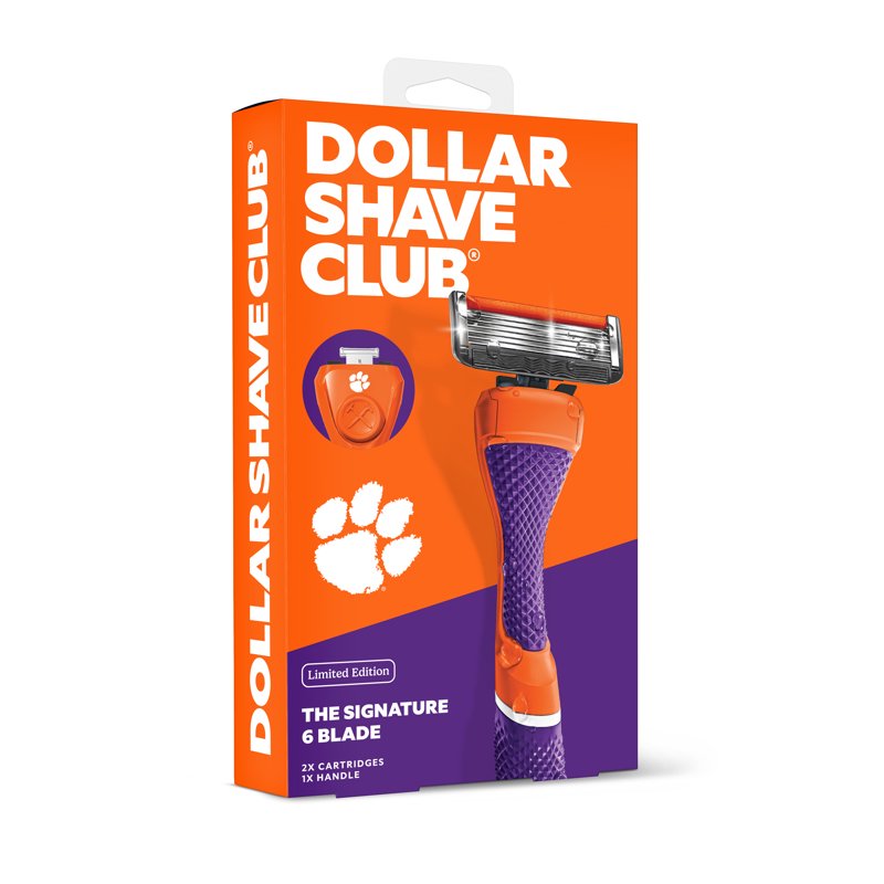 College Razor Starter Set with Diamond Grip Handle & 6 Blades