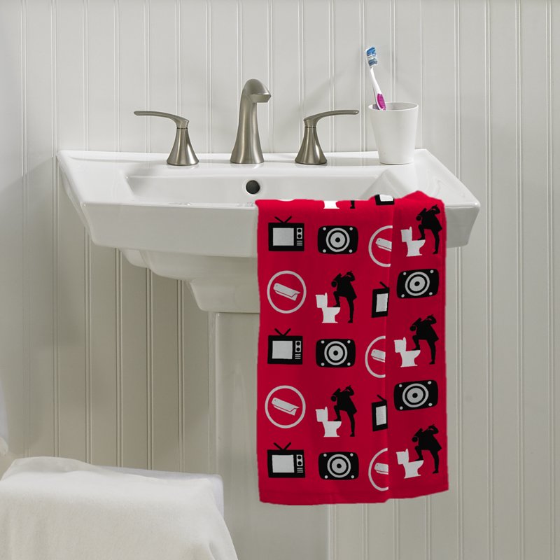 Skibidi Toilet 2-Pack Hand Towels - Fun Meme-Inspired Cotton Towels for Bathroom, Kitchen, Travel